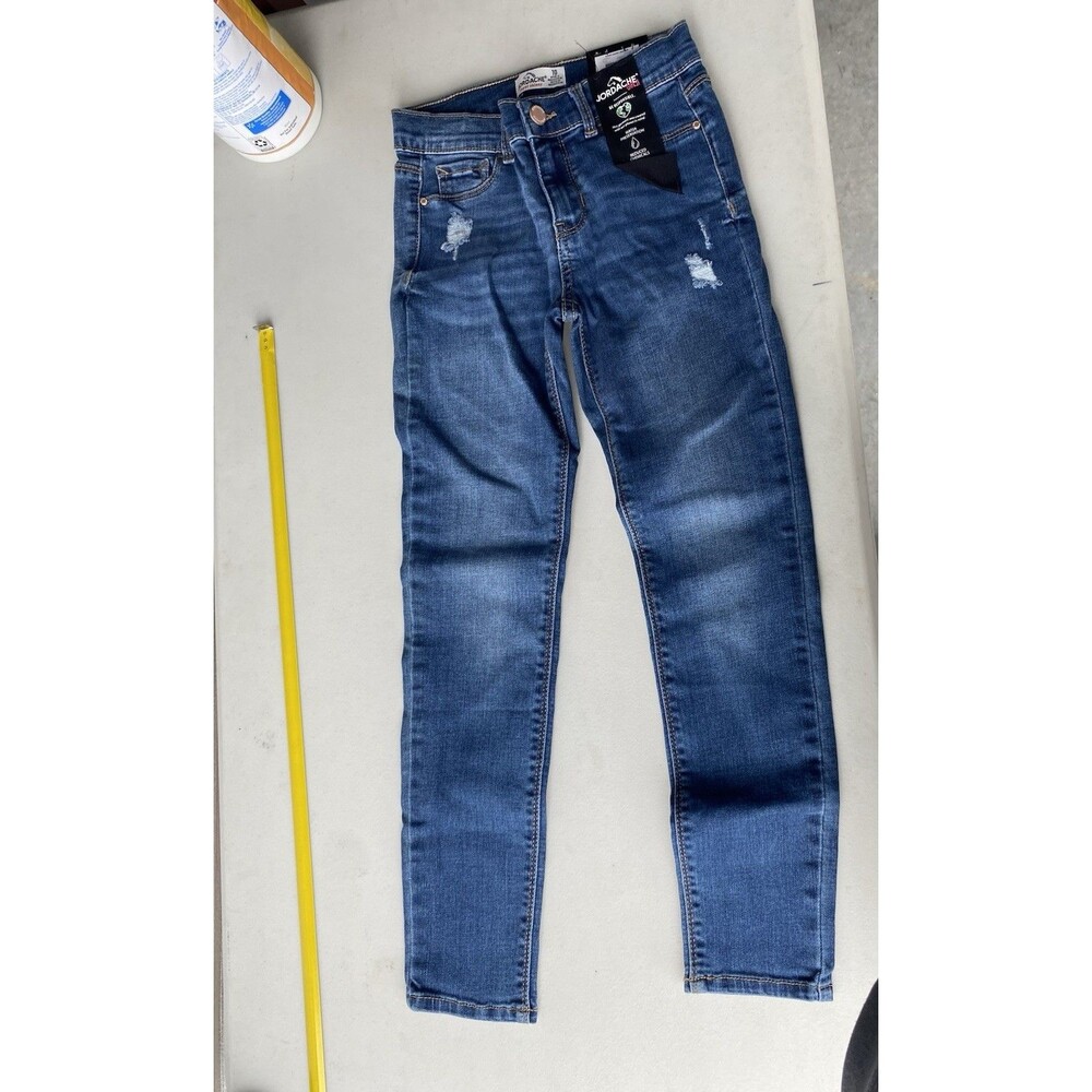 Jordache Girls Super Skinny Distressed Blue Jeans NWT Size 10